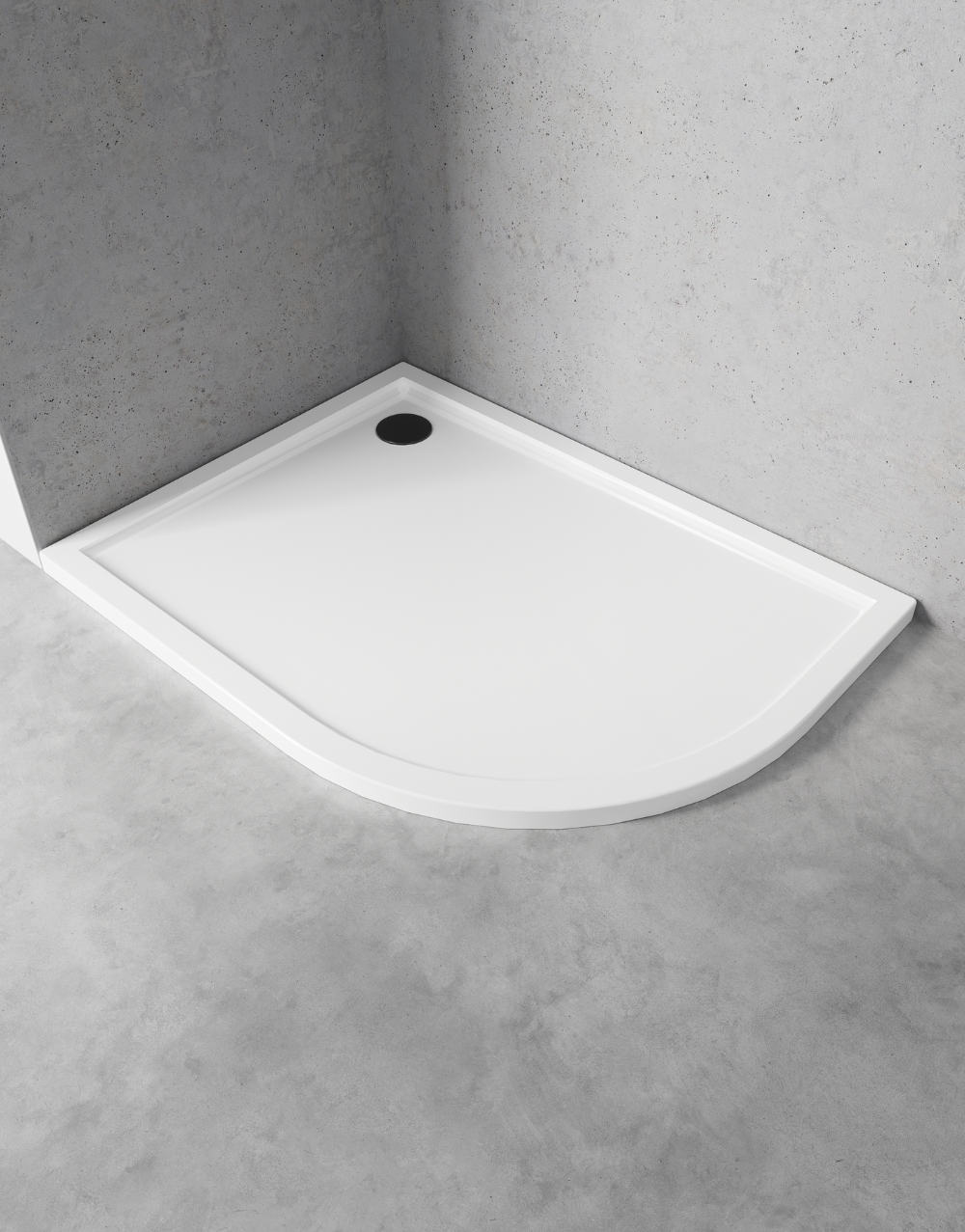 Piatti doccia semicircolari asimmetrici