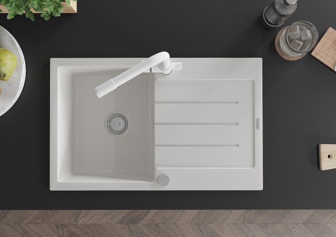 Rubinetti cucina bianchi con doccia estraibile