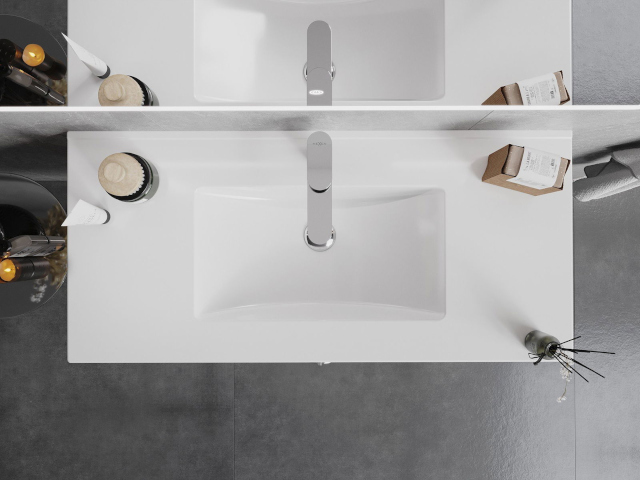 Mobiletto da bagno con lavabo 45 cm