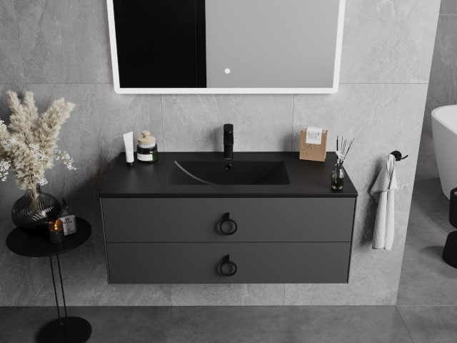 Mobile bagno sospeso con lavabo