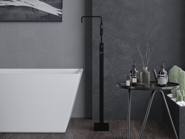 Piastrelle nere da parete Mexen nel bagno