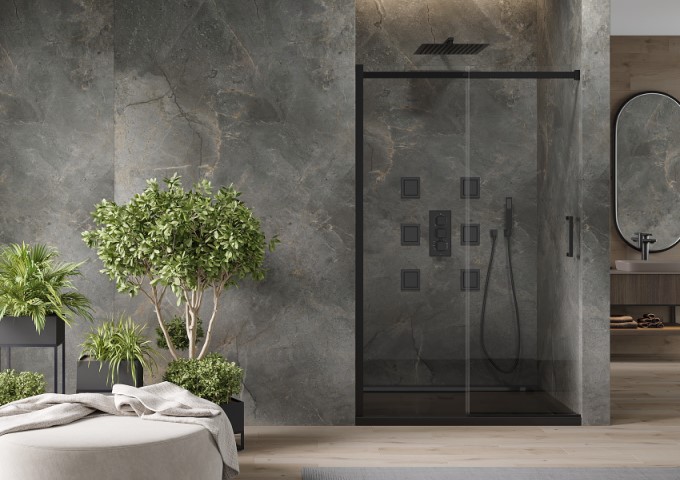 Porta doccia scorrevole 120