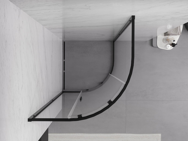 Forma semicircolare doccia