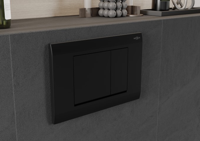 Pulsanti di scarico nero opaco