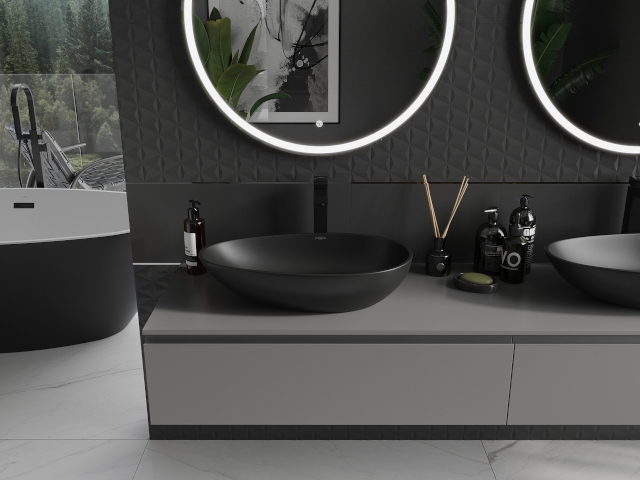 Mobiletto da bagno sospeso