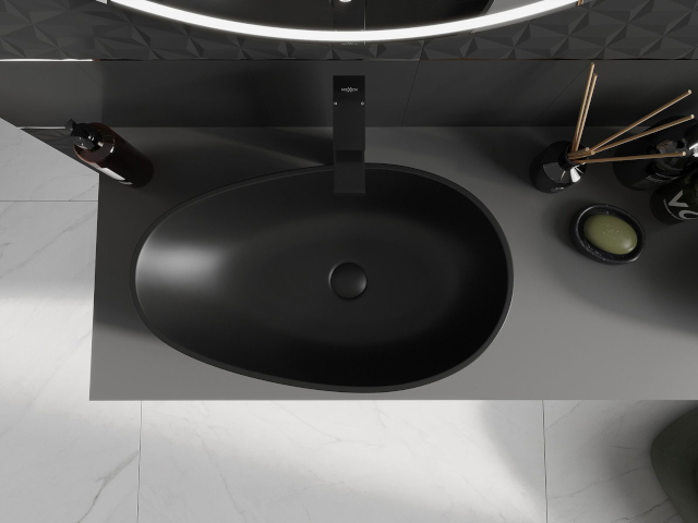 Mobiletto a altezza nel bagno