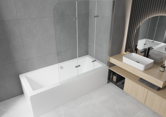 Vasche 140x70 con paravento