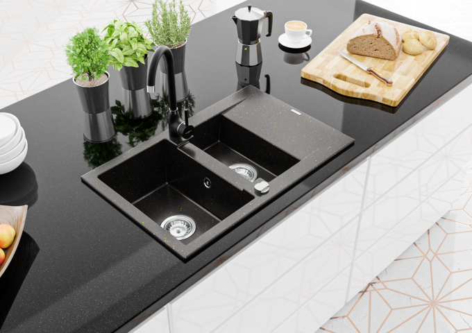 Scolapiatti cucina neri