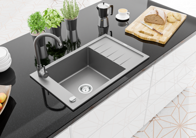 Lavelli in granito grigio