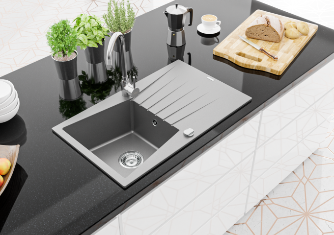 Rubinetti da cucina a parete con lungo becco