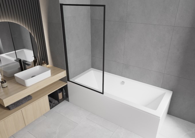 Paraschermi per vasca da bagno 1-anta