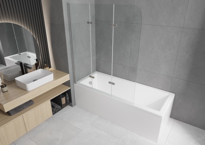 Paraventi da vasca 3-ante