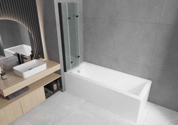 Paraventi da vasca 3-ante