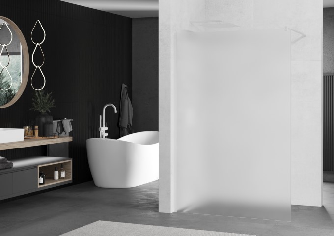 Pareti doccia bianche