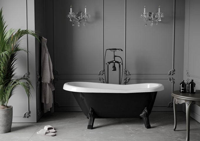 vasca da bagno autonoma con gambe