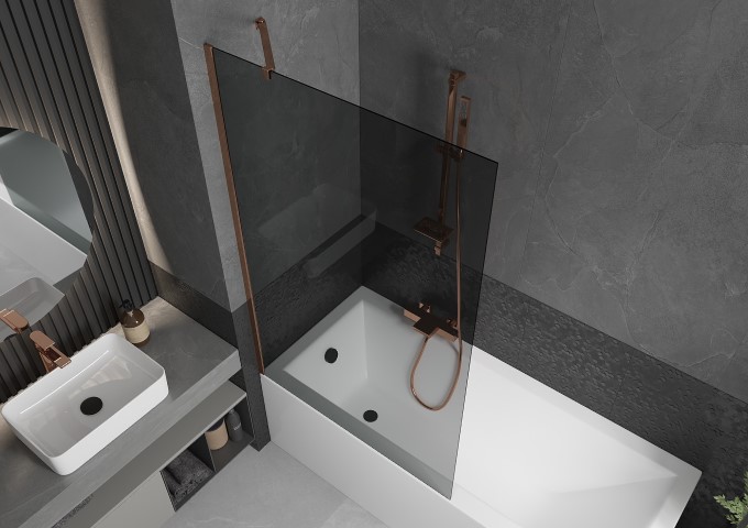 Paraventi per vasca da bagno con rivestimento protettivo