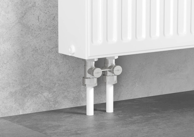 Valvola radiatore dritta