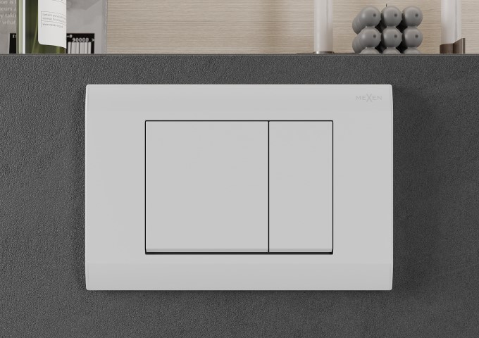 Telai di incasso per WC con pulsante bianco