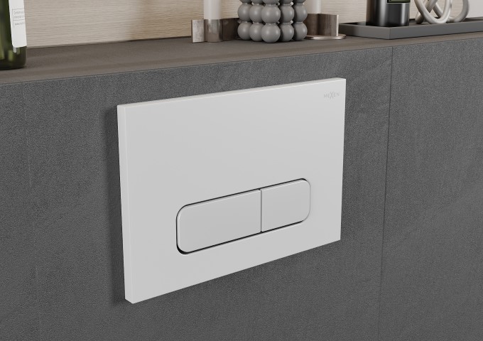 Telai di incasso per WC con pulsante bianco