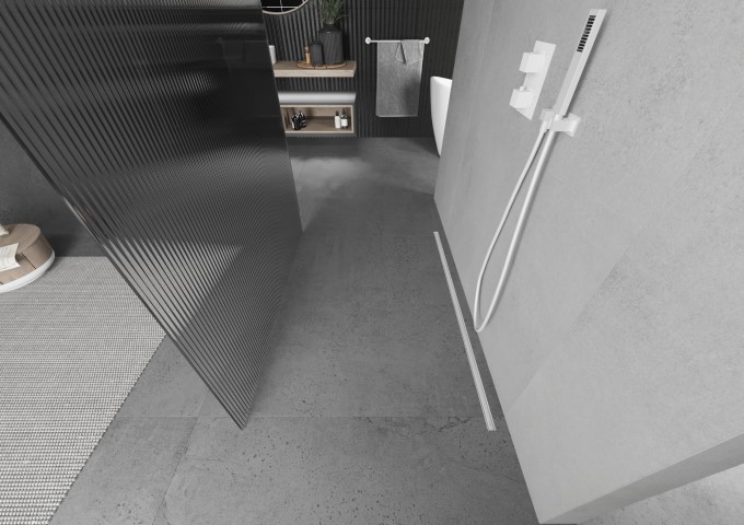 Rubinetteria doccia bianca