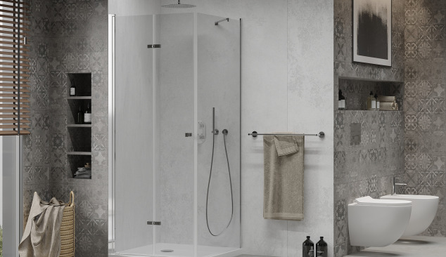 Bagno orientale con cabina doccia