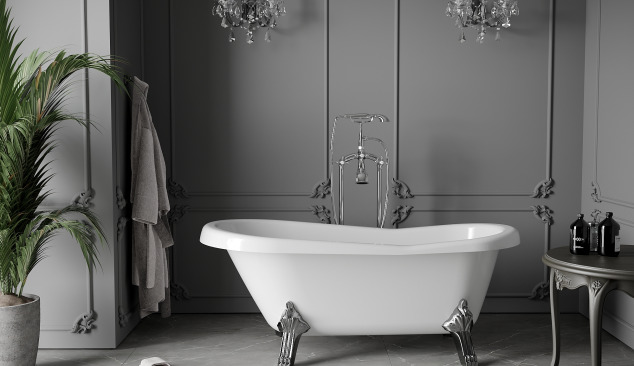 Bagno in stile retrò