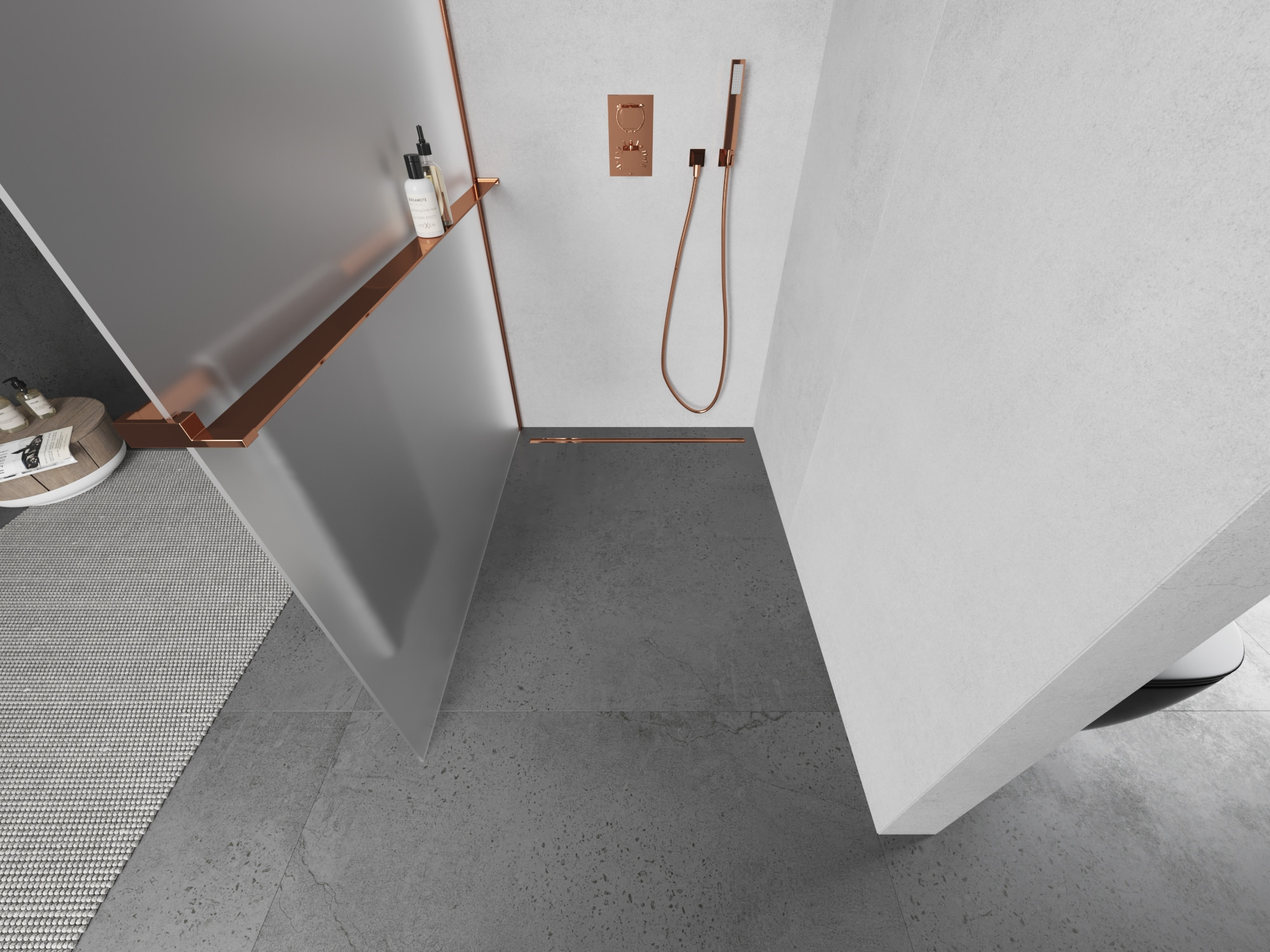 Oro rosa esclusivo nel bagno