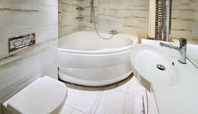 Vasche ad angolo - utilizzo ideale dello spazio