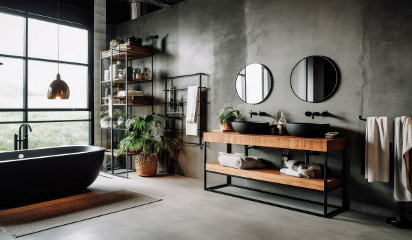 Moderno bagno in stile loft: come arredarlo?