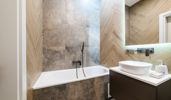 Vasca da bagno per un piccolo bagno