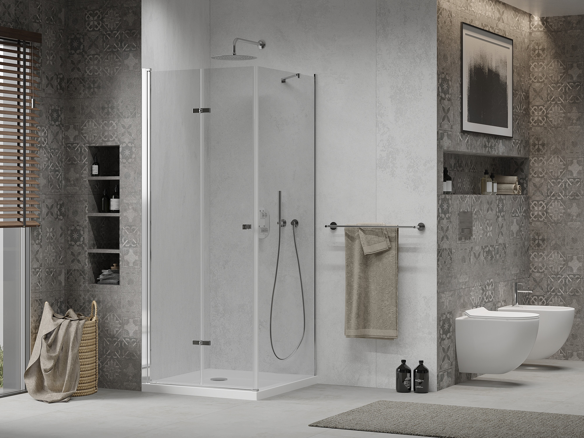 Bagno orientale con cabina doccia