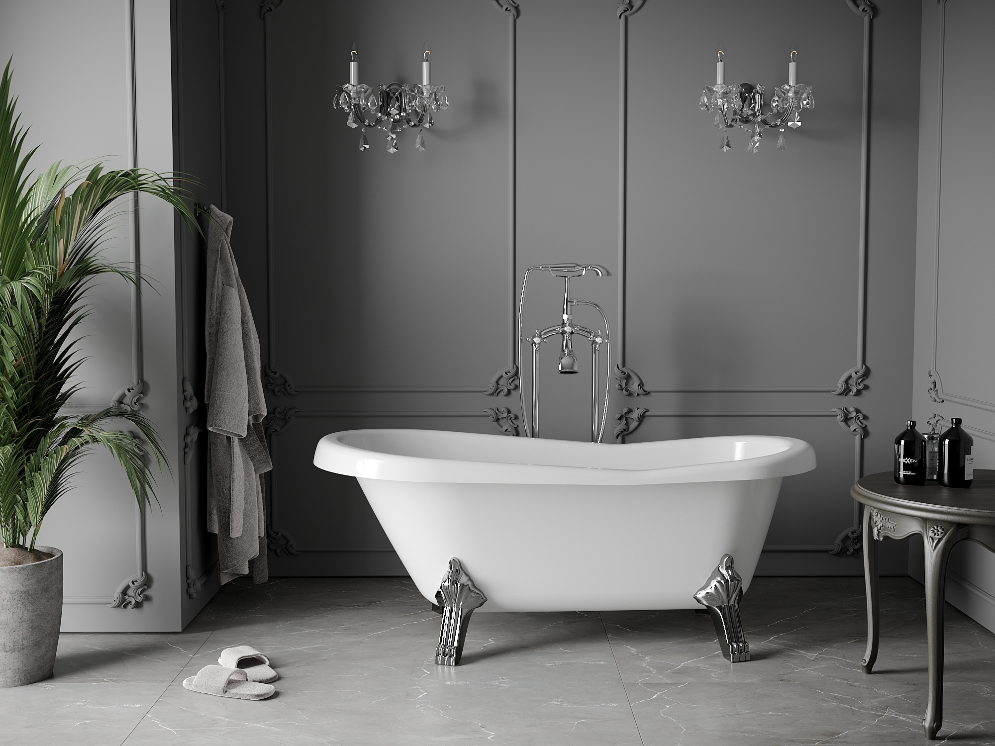 Bagno in stile retrò