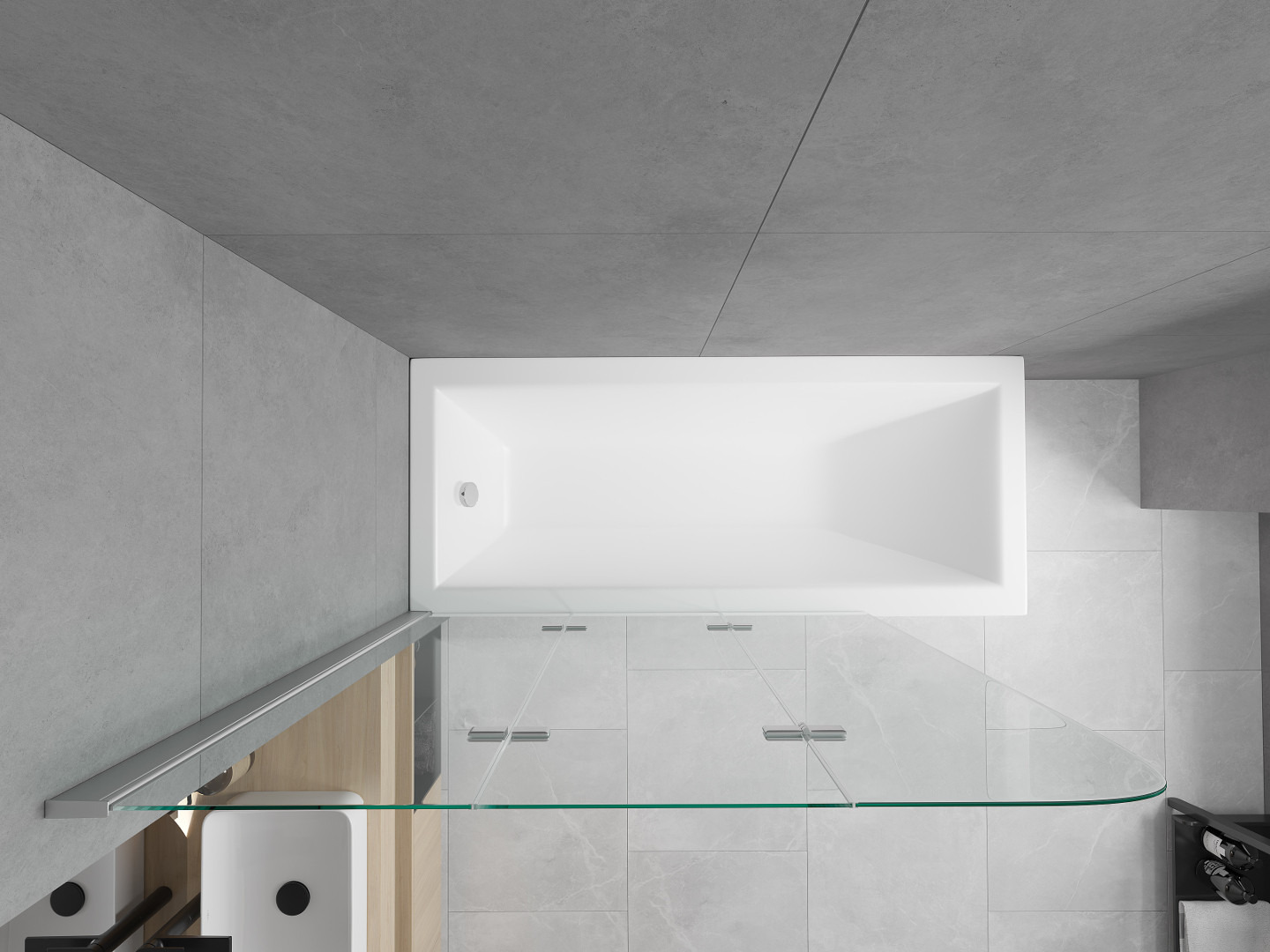 Vasca e doccia in uno