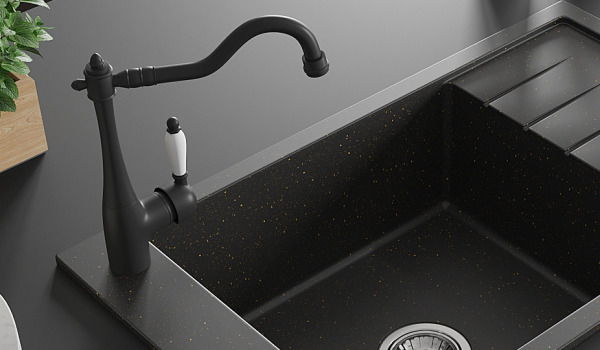 Rubinetto da cucina in stile retrò