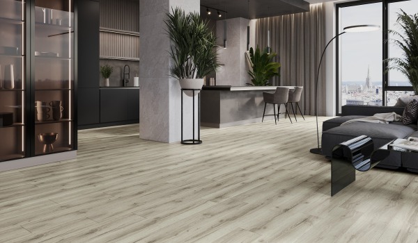 Pannelli vinilici di lusso in cucina e soggiorno