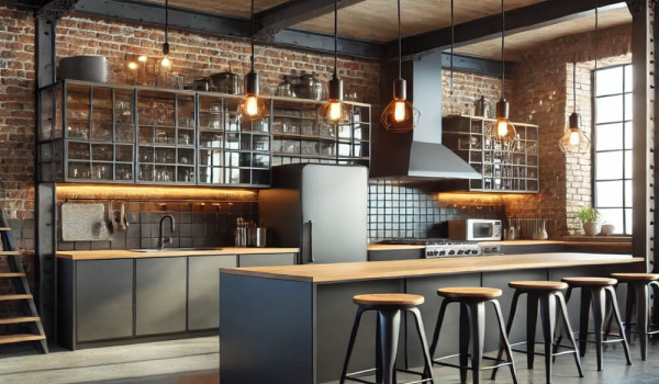 Come arredare una cucina in stile industriale, loft?