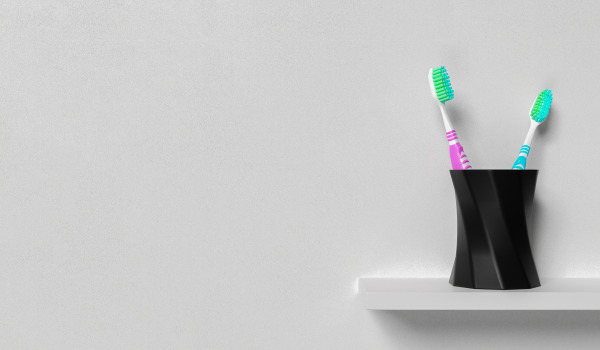 Mensole in un bagno moderno